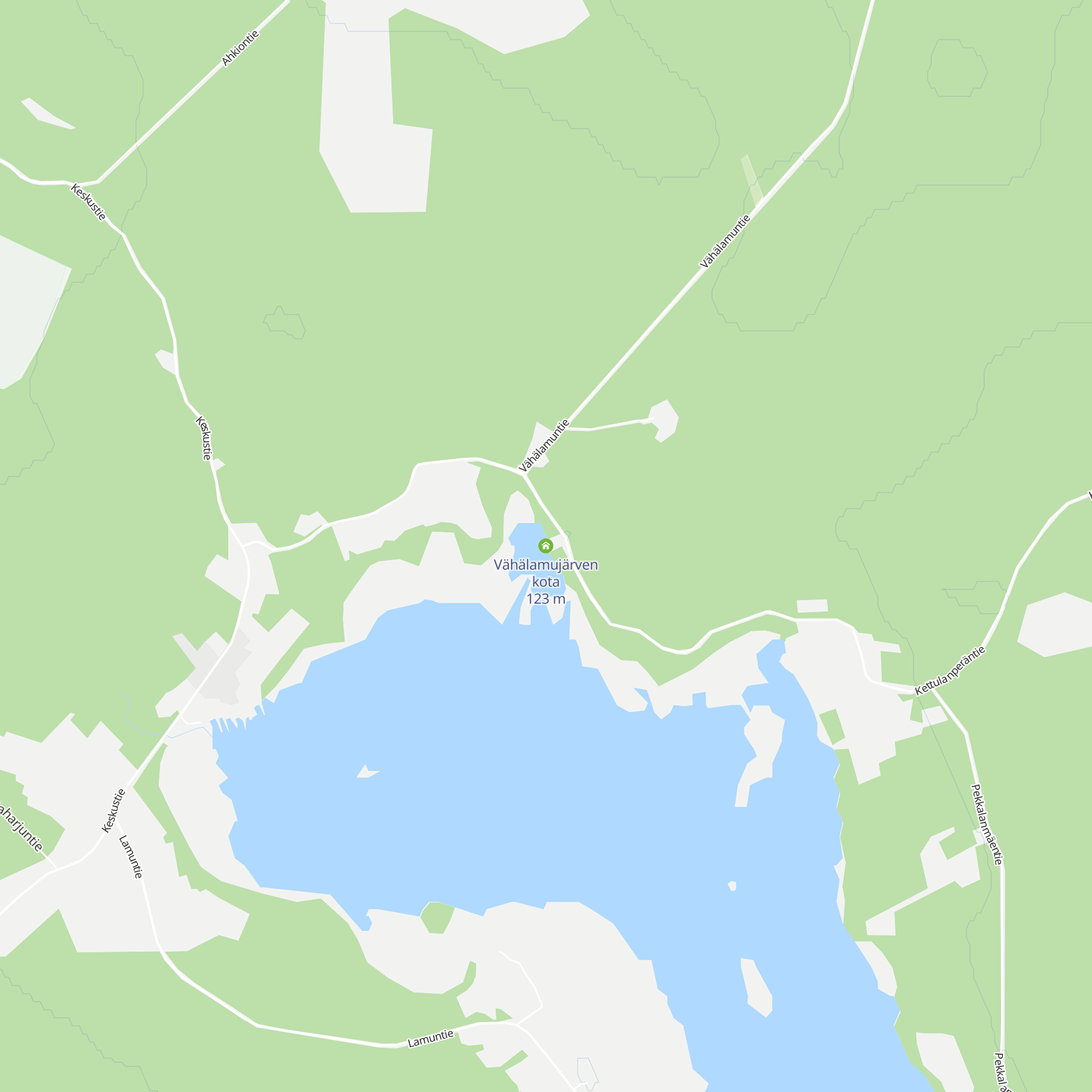 Vähälamujärven kota map