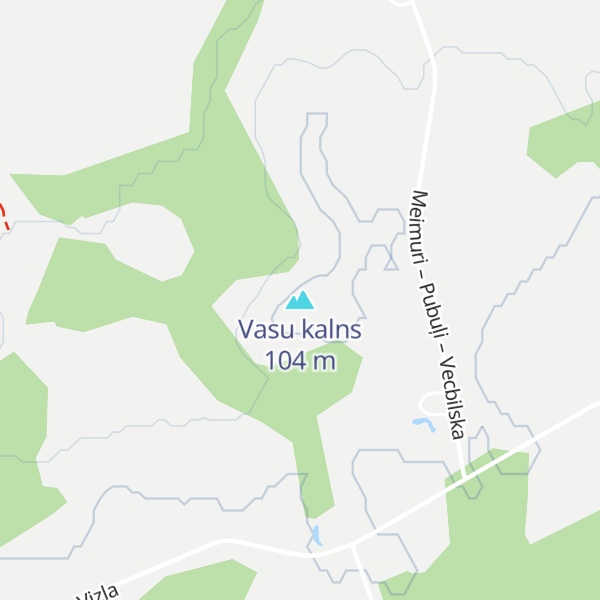Map of Vasu kalns