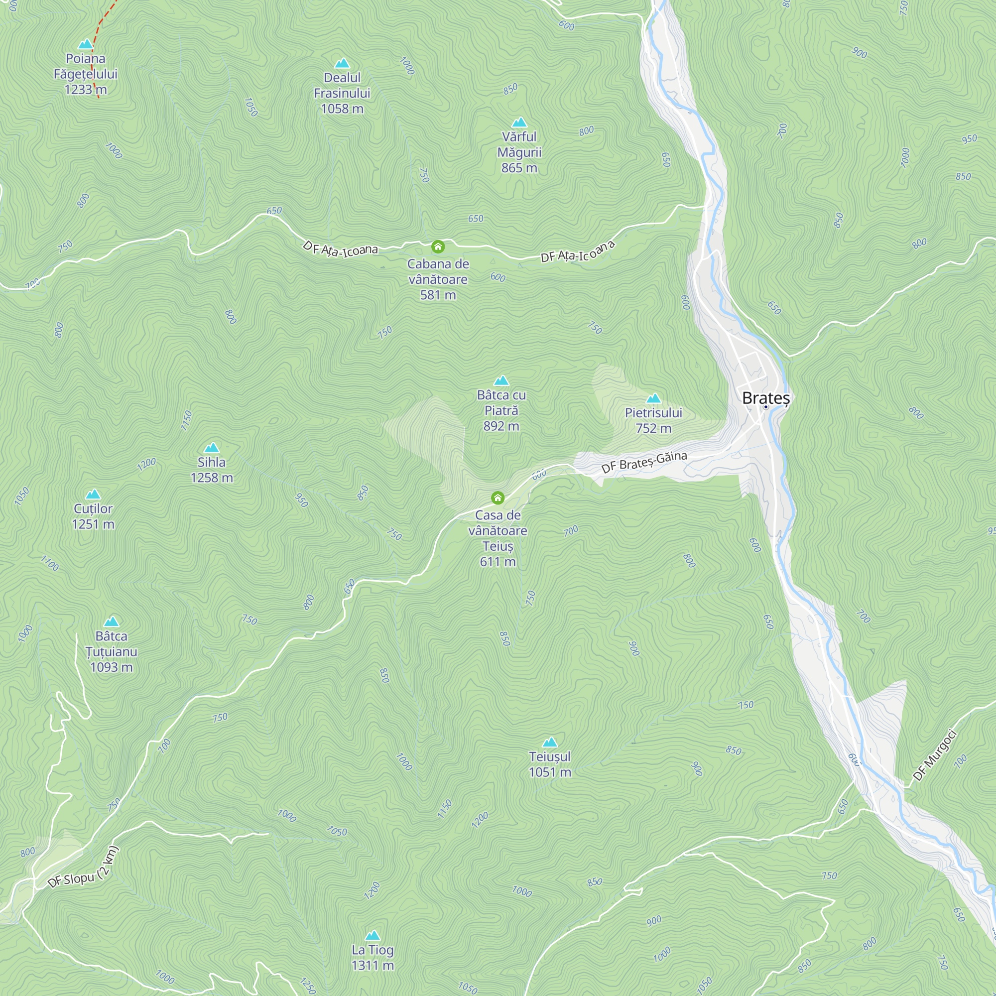 Casa de vânătoare Teiuș map