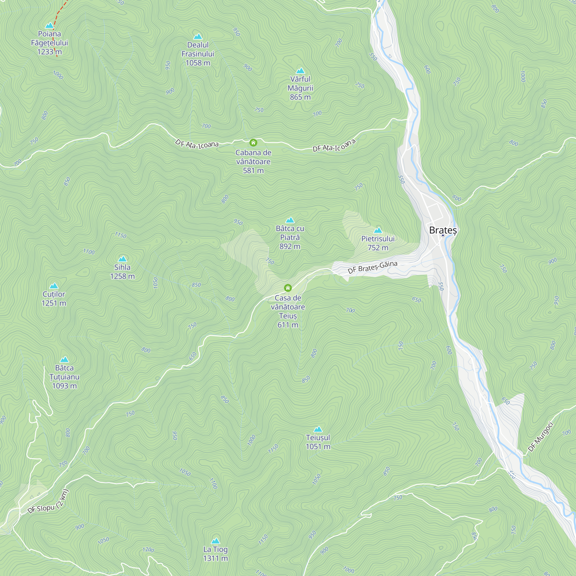 Casa de vânătoare Teiuș map