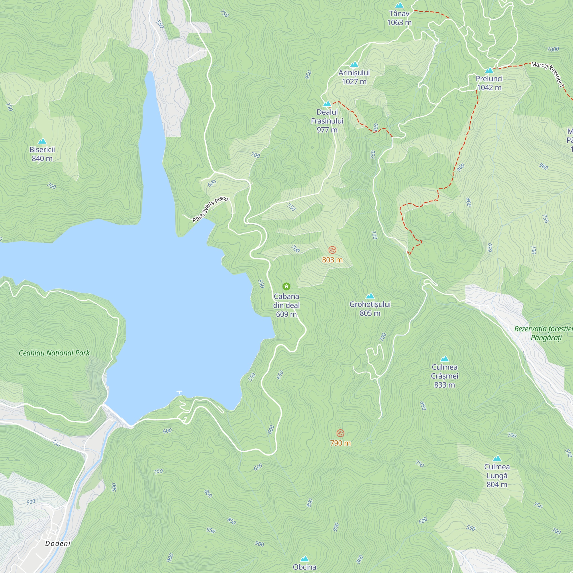 Cabana din deal map