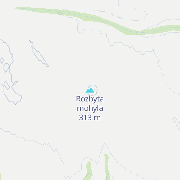 Map of Rozbyta mohyla