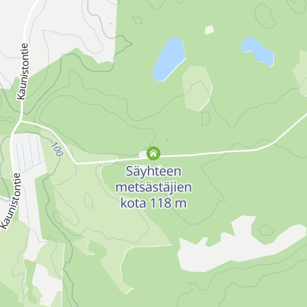 Map of Säyhteen metsästäjien kota