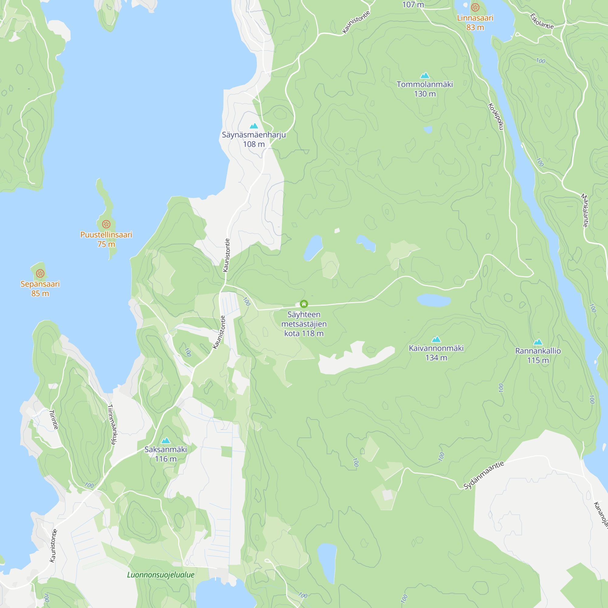 Säyhteen metsästäjien kota map