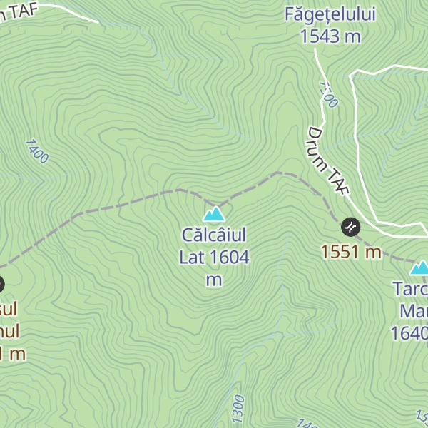 Map of Călcâiul Lat