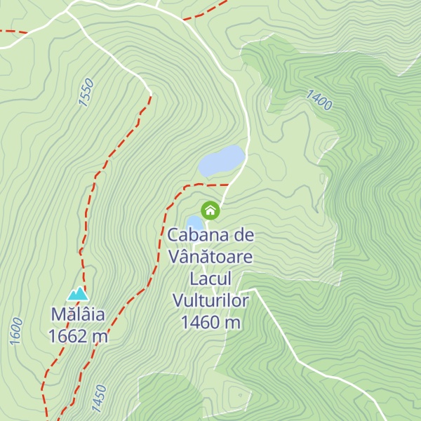Map of Cabana de Vânătoare Lacul Vulturilor