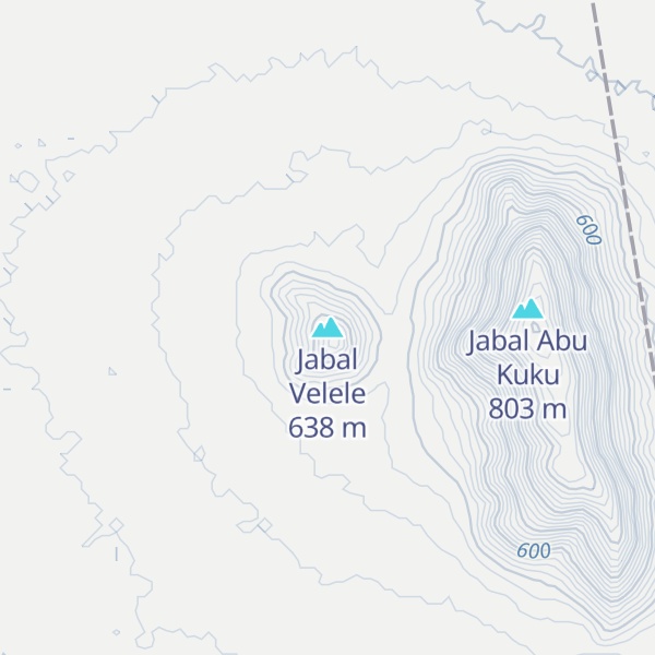 Map of Jabal Velele