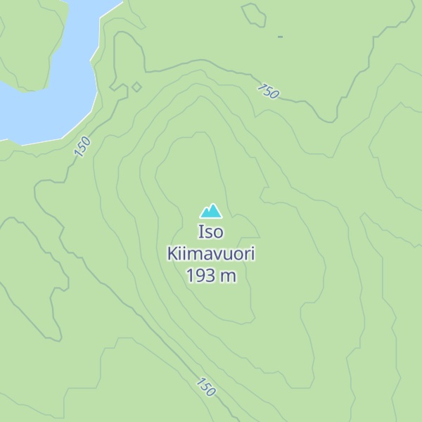 Map of Iso Kiimavuori
