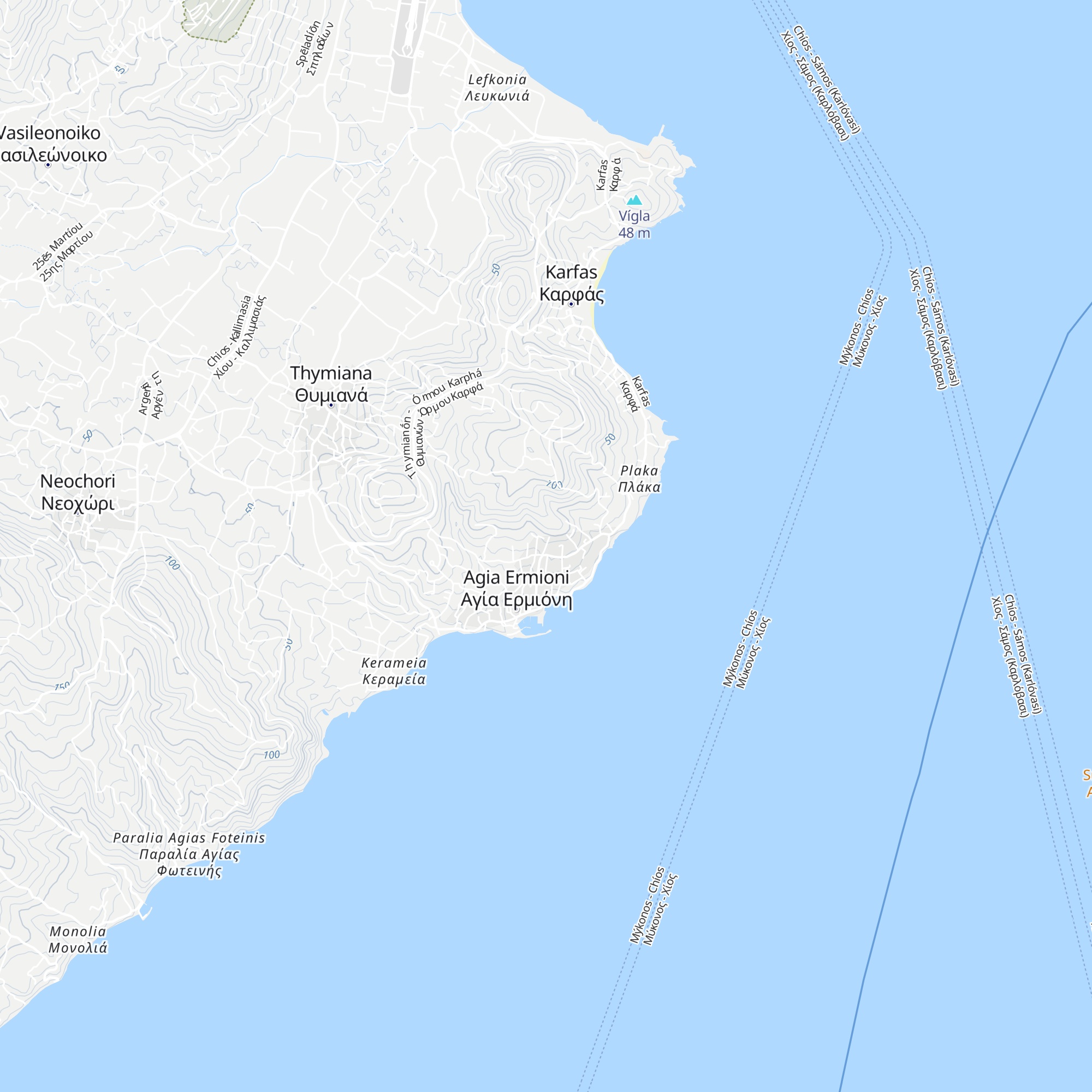 Iviskos apartamentua map