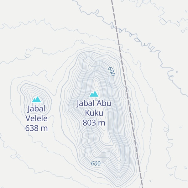 Map of Jabal Abu Kuku