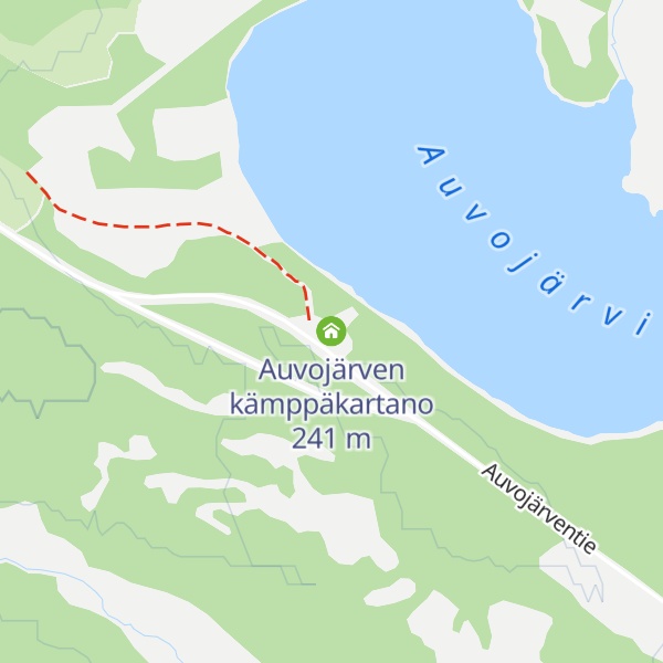 Map of Auvojärven kämppäkartano