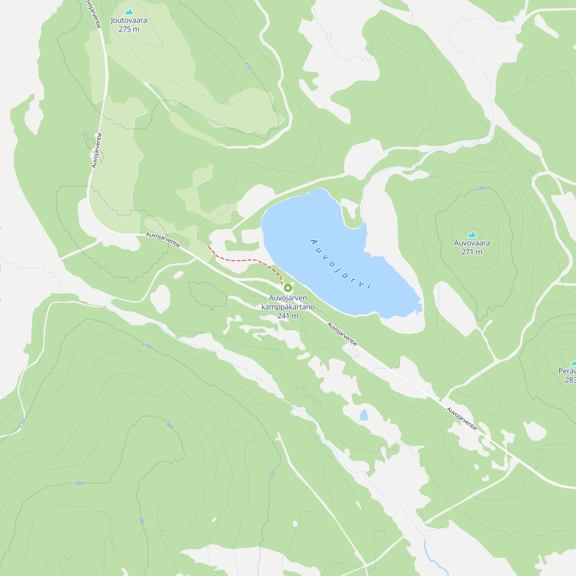 Auvojärven kämppäkartano map
