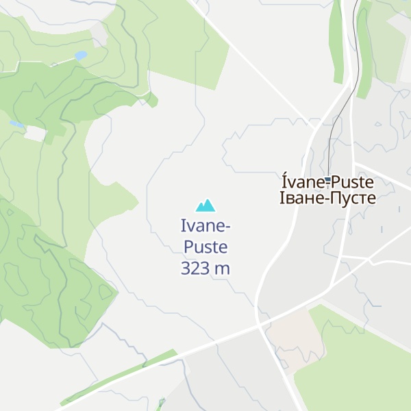 Map of Ivane-Puste