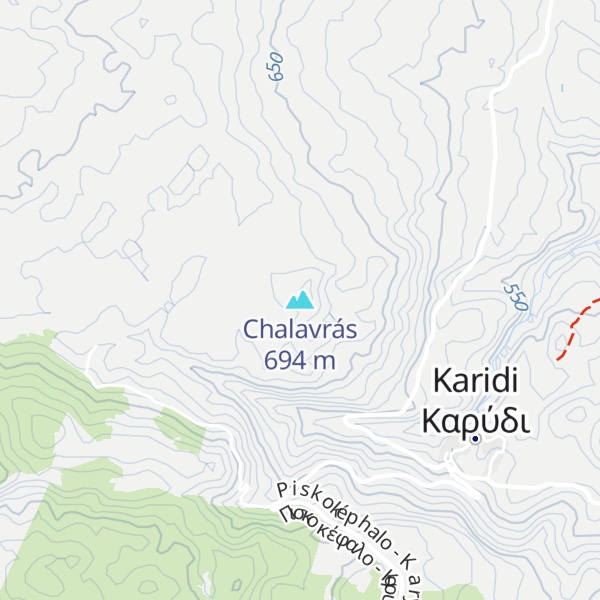 Map of Chalavrás