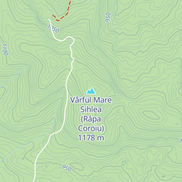 Map of Vârful Mare Sihlea (Râpa Coroiu)