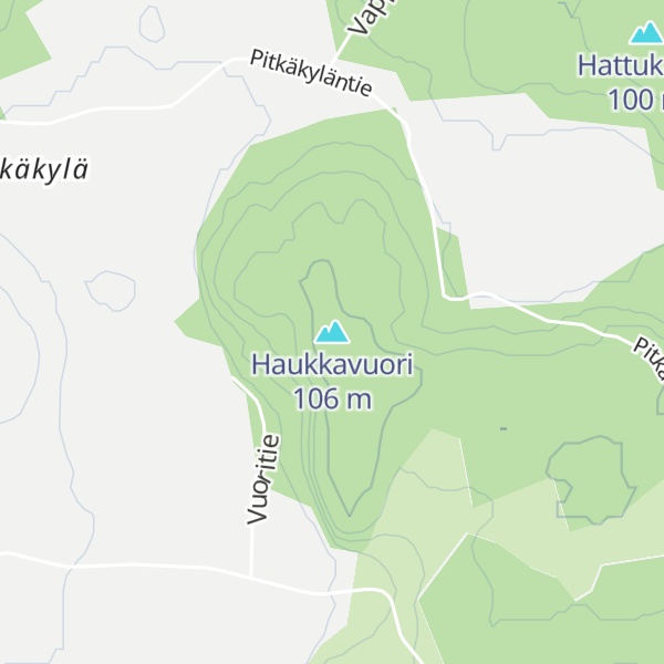 Map of Haukkavuori