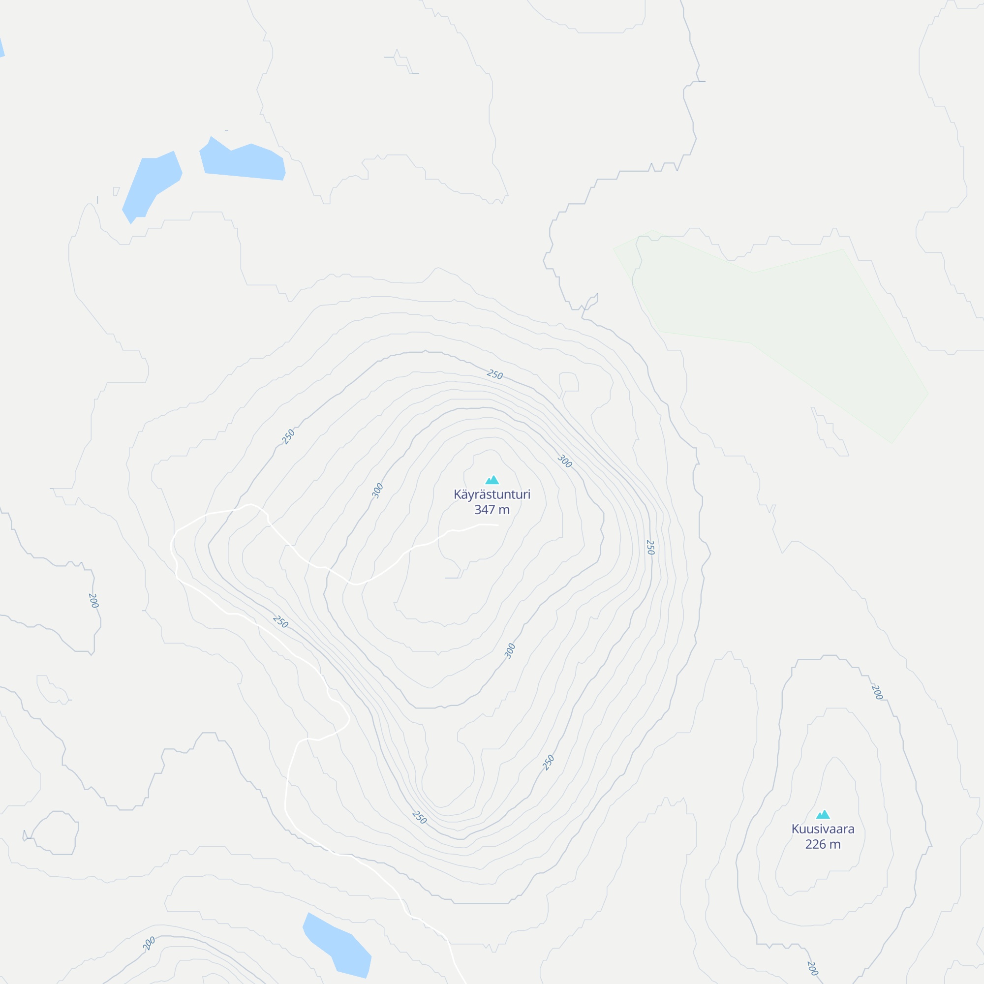 Käyrästunturi päivätupa map