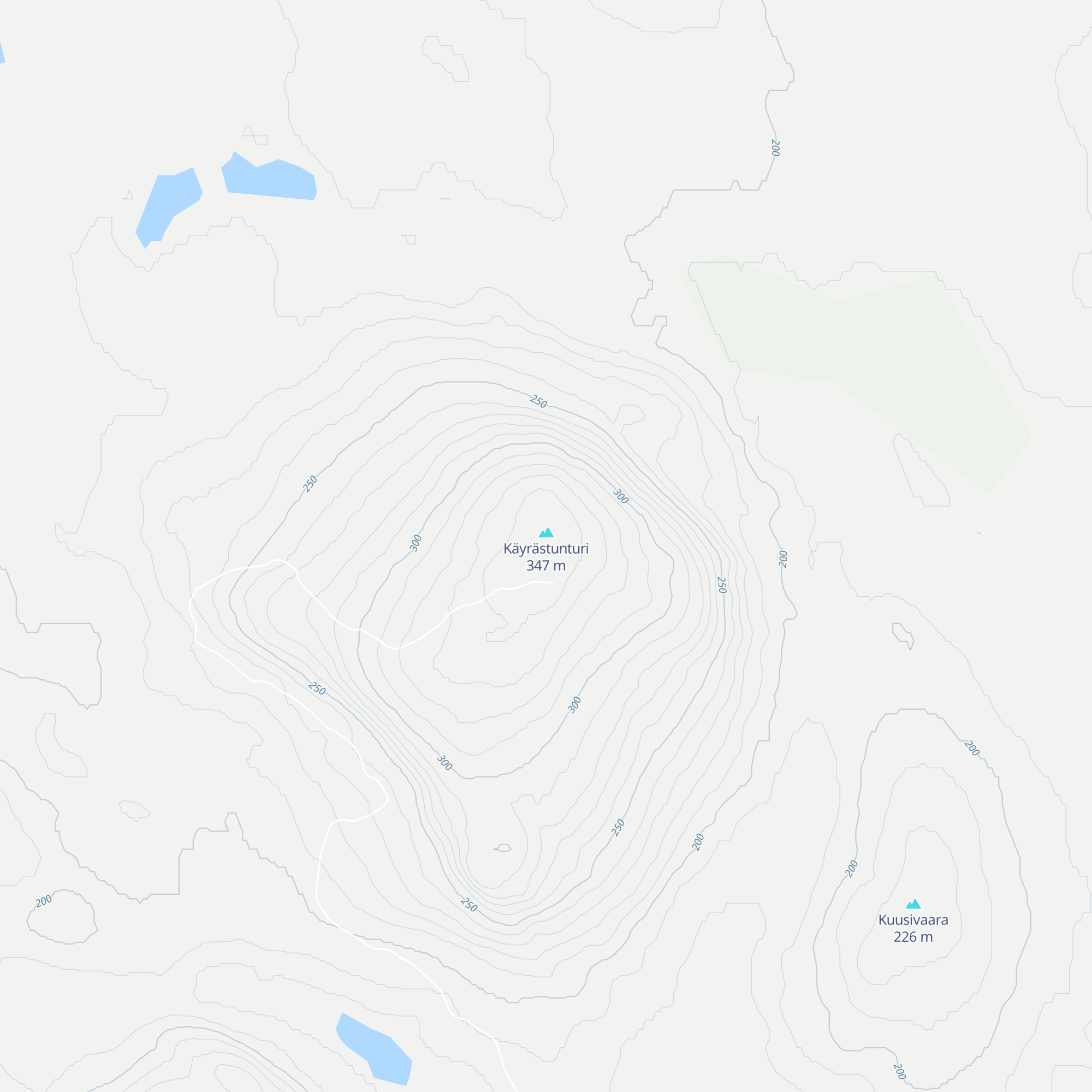 Käyrästunturi päivätupa map