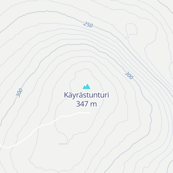Map of Käyrästunturi