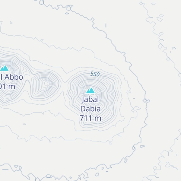 Map of Jabal Dabia