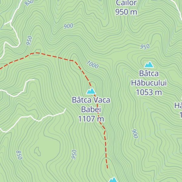 Map of Bâtca Vaca Babei