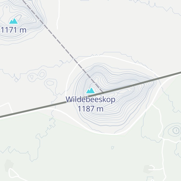 Map of Wildebeeskop