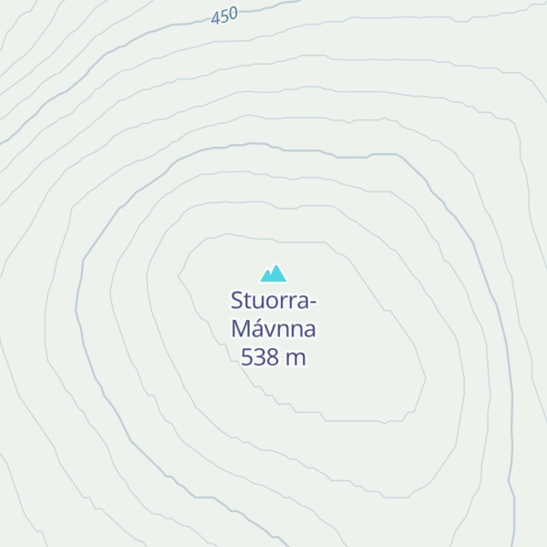 Map of Stuorra-Mávnna