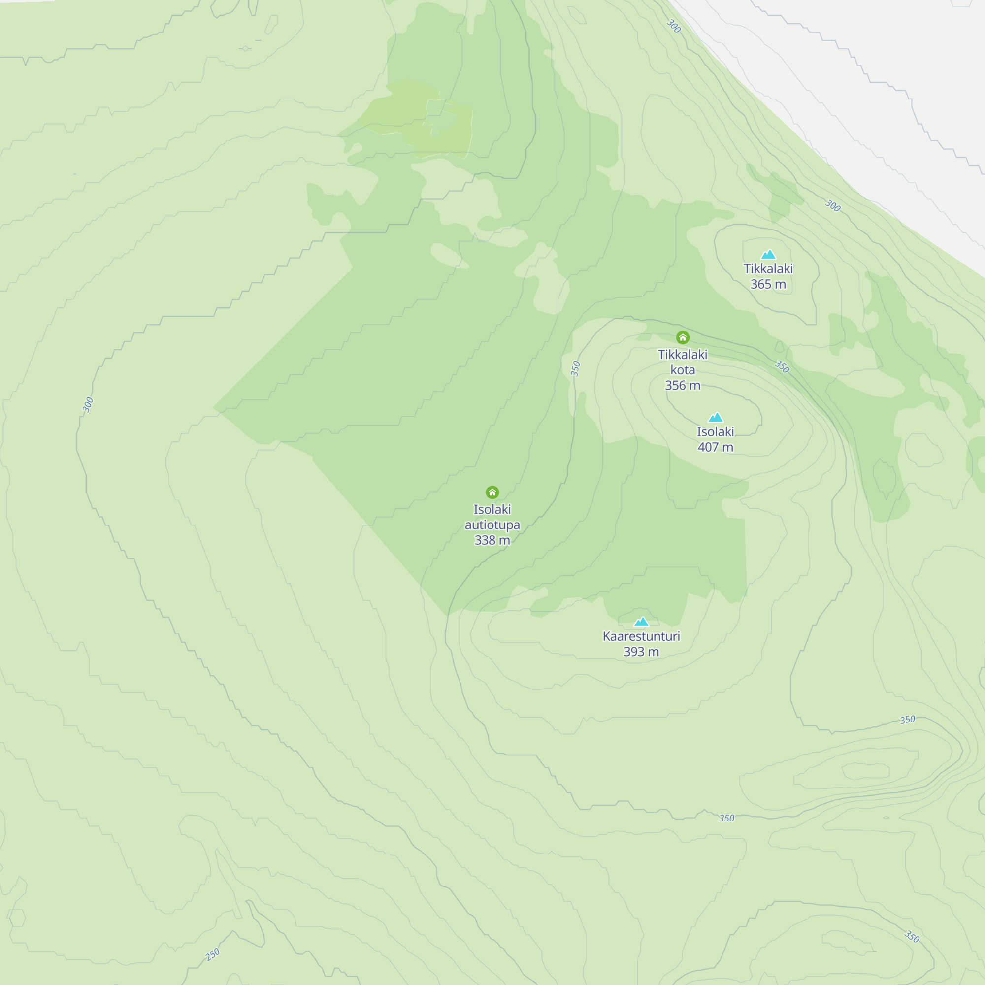 Isolaki autiotupa map