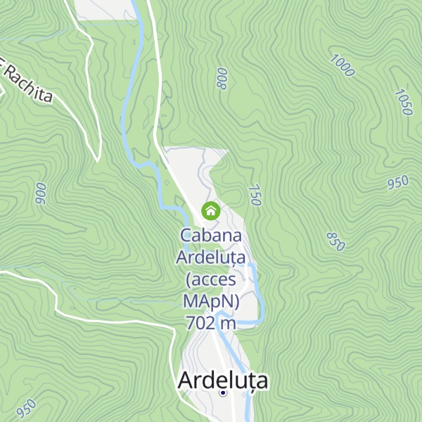 Map of Cabana Ardeluța (acces MApN)