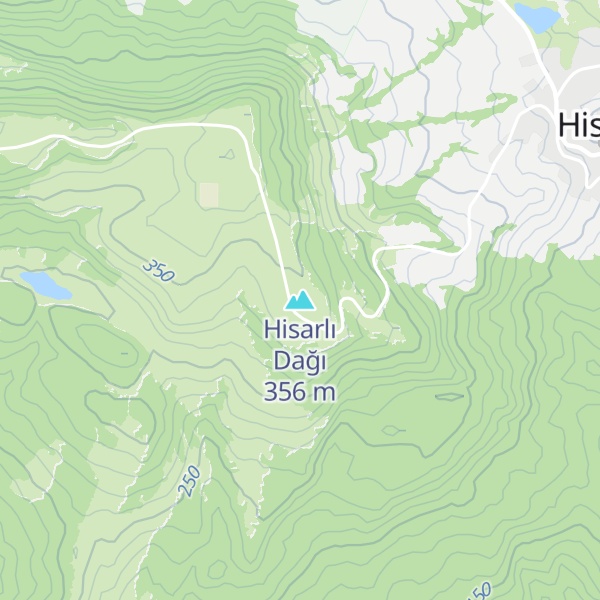 Map of Hisarlı Dağı