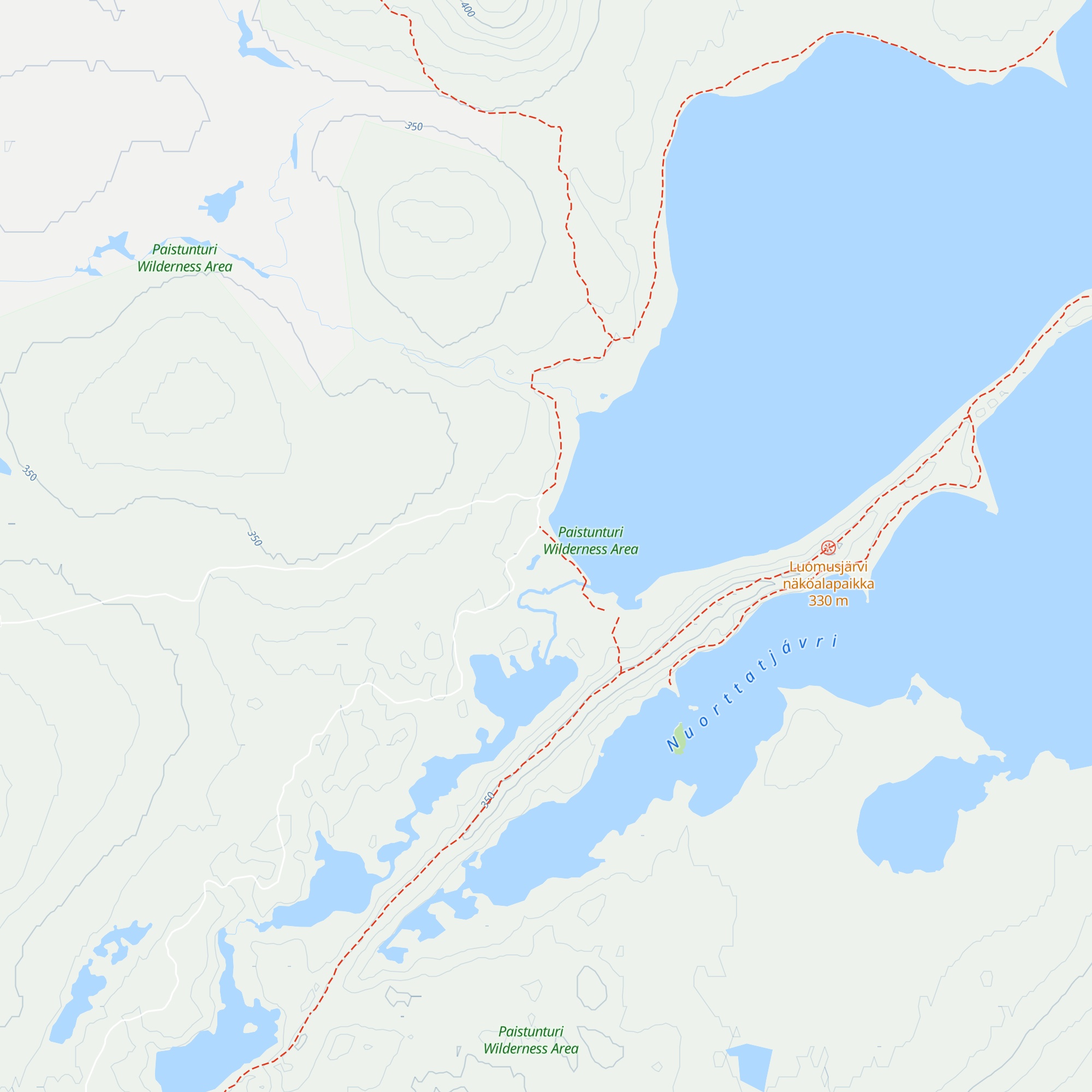 Luomusjärven mutterikota map