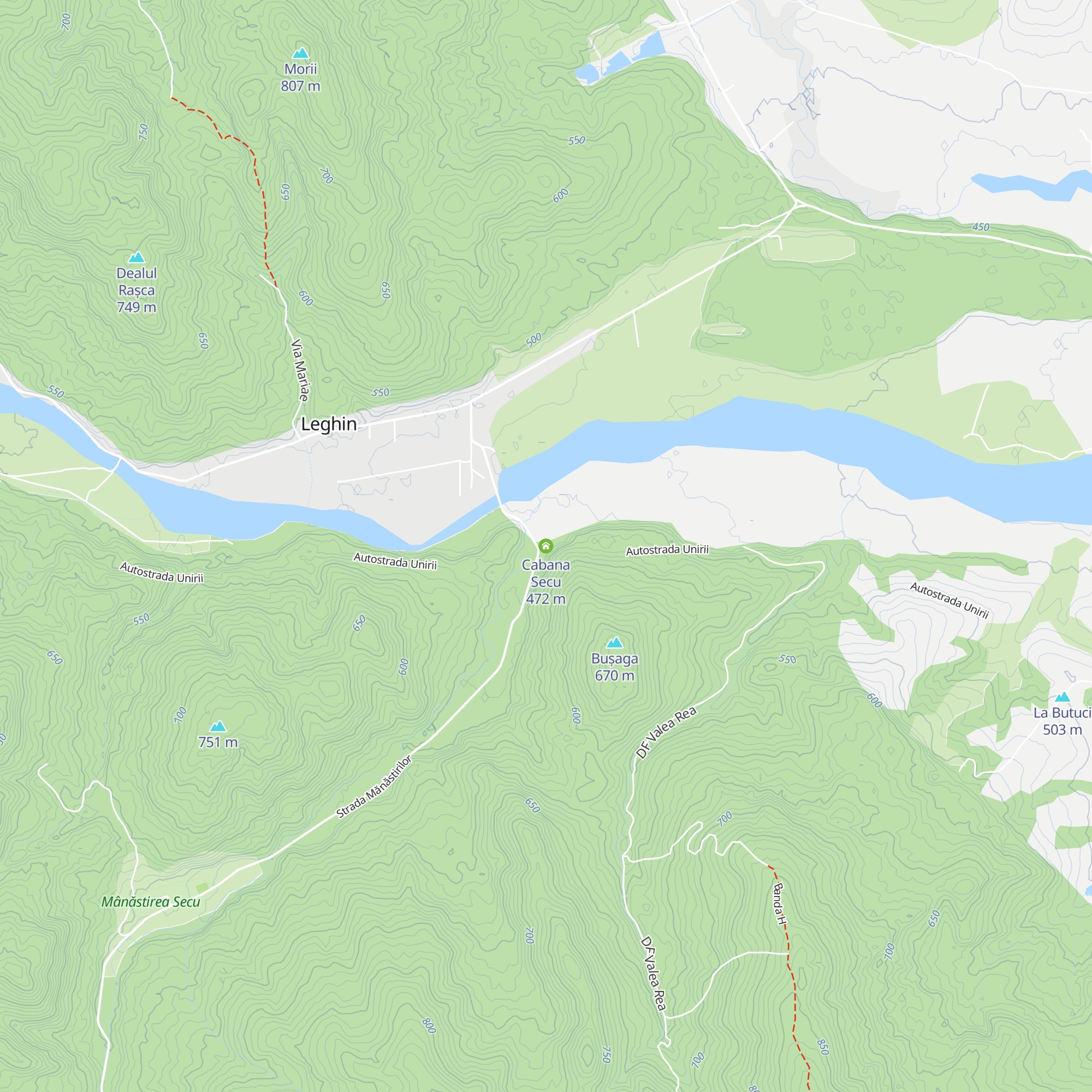 Cabana Secu map