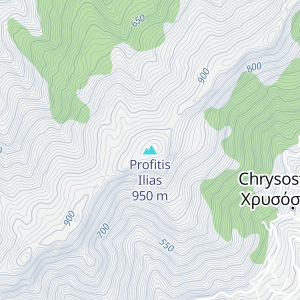 Map of Profitis Ilias