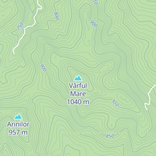 Map of Vârful Mare