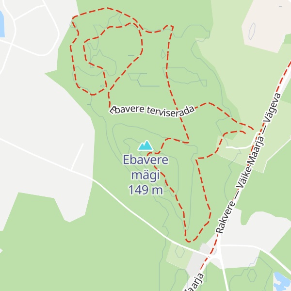 Map of Ebavere mägi