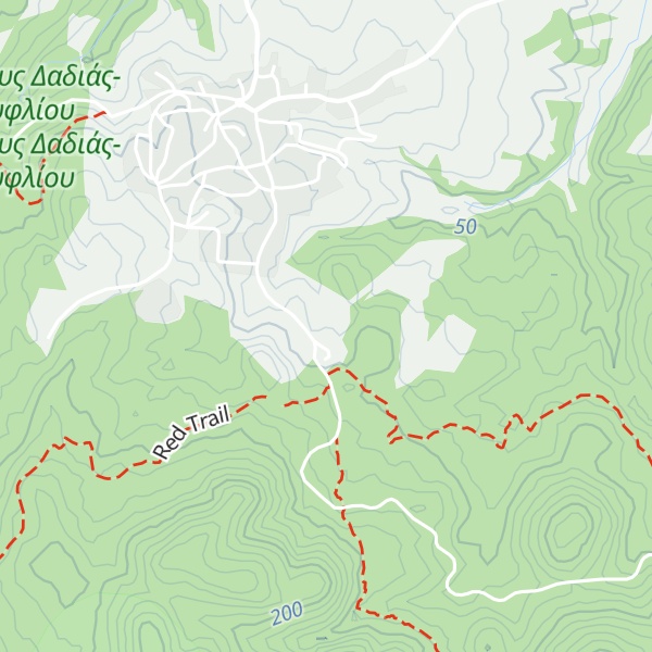 Map of Dadia-Lefkimi-Soufli National Forest Information Centre
