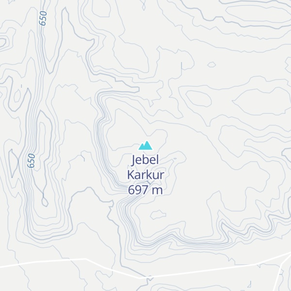 Map of Jebel Karkur