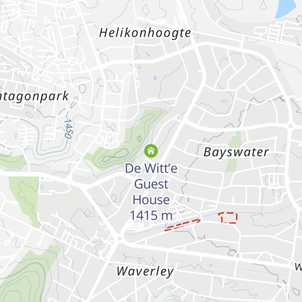 Map of De Witt’e Guest House