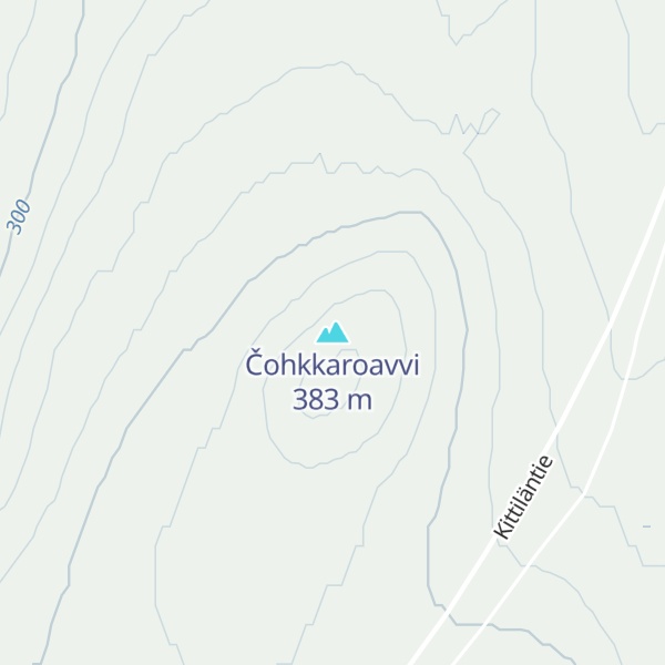 Map of Čohkkaroavvi