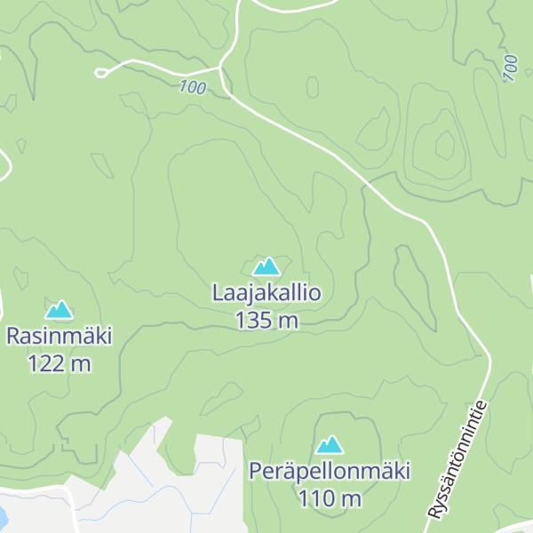 Map of Laajakallio