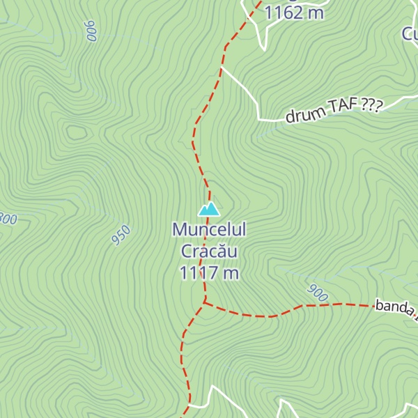 Map of Muncelul Cracău