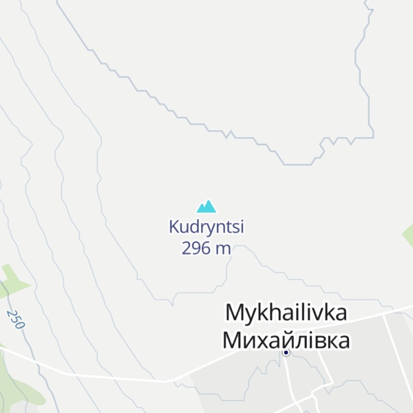 Map of Kudryntsi