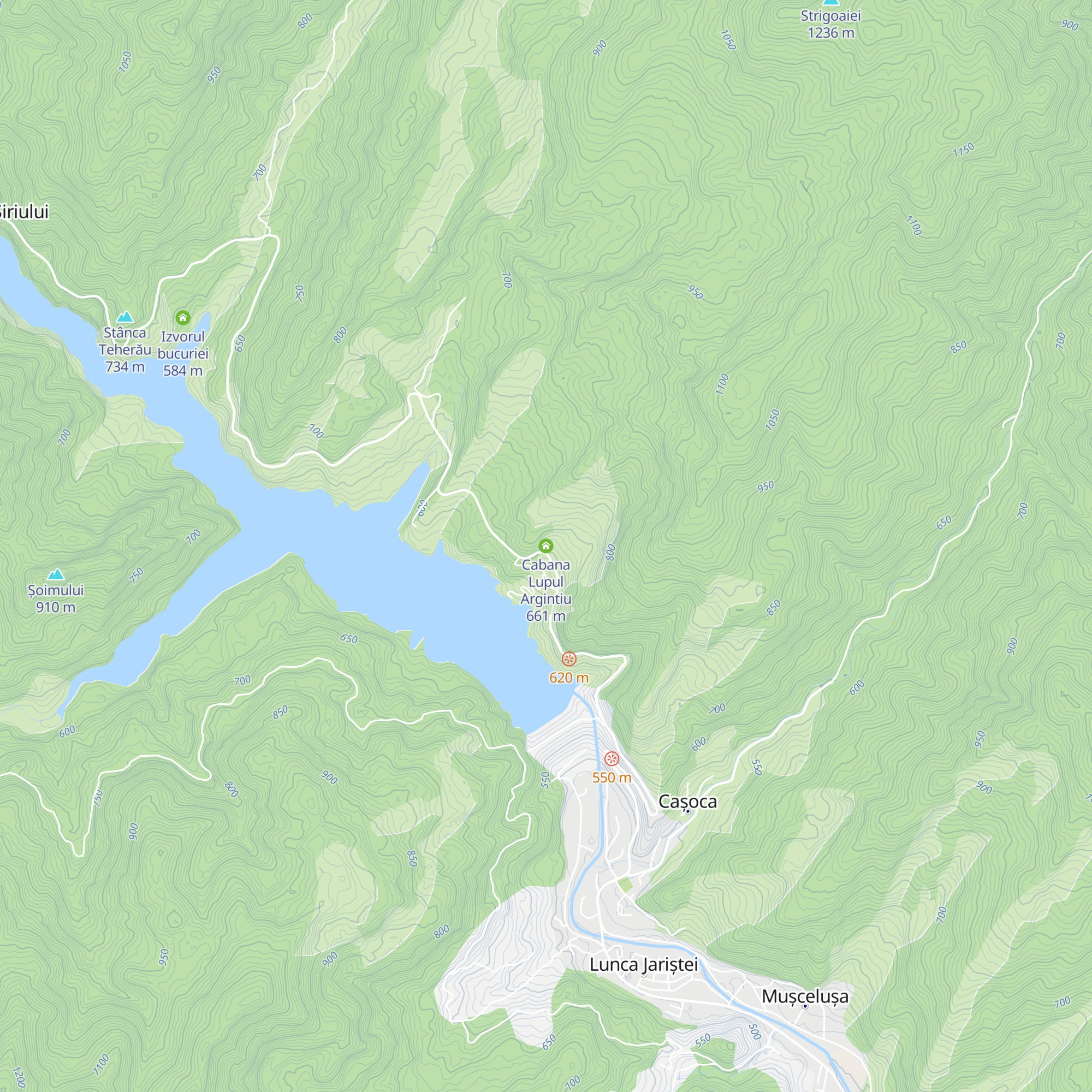 Cabana Lupul Argintiu map