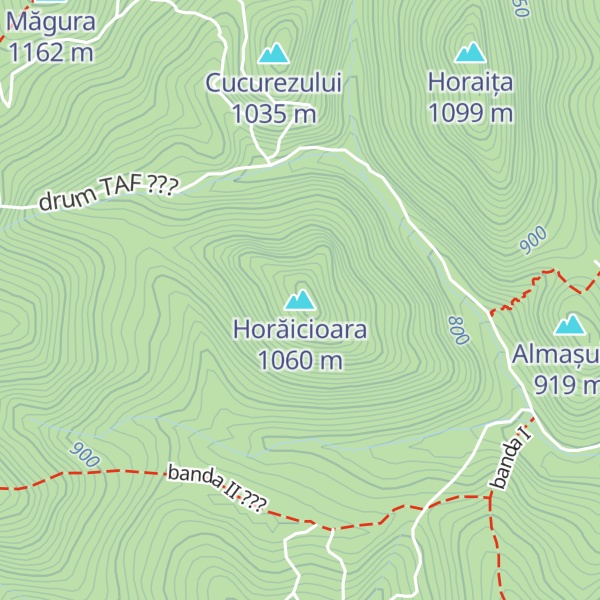 Map of Horăicioara