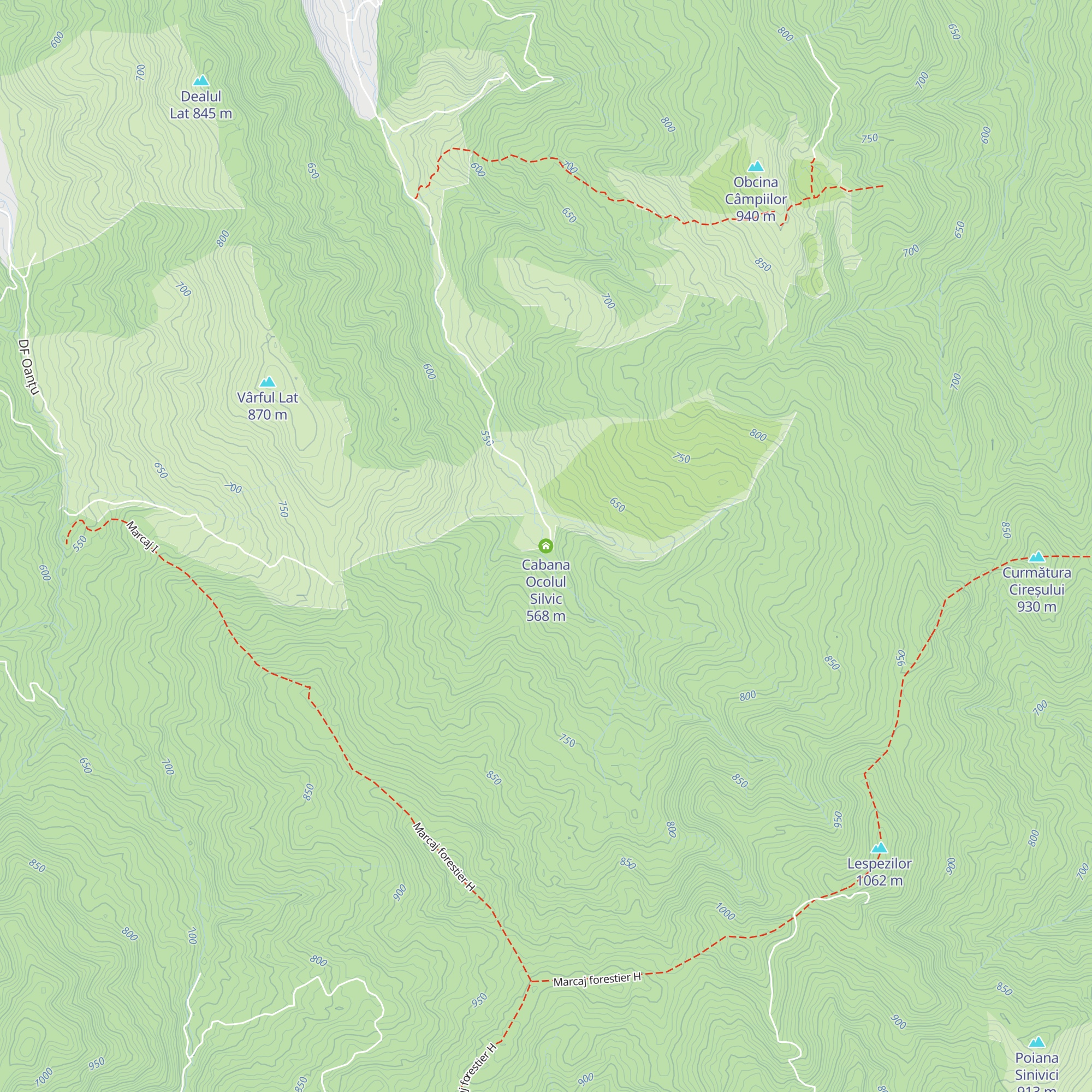 Cabana Ocolul Silvic map