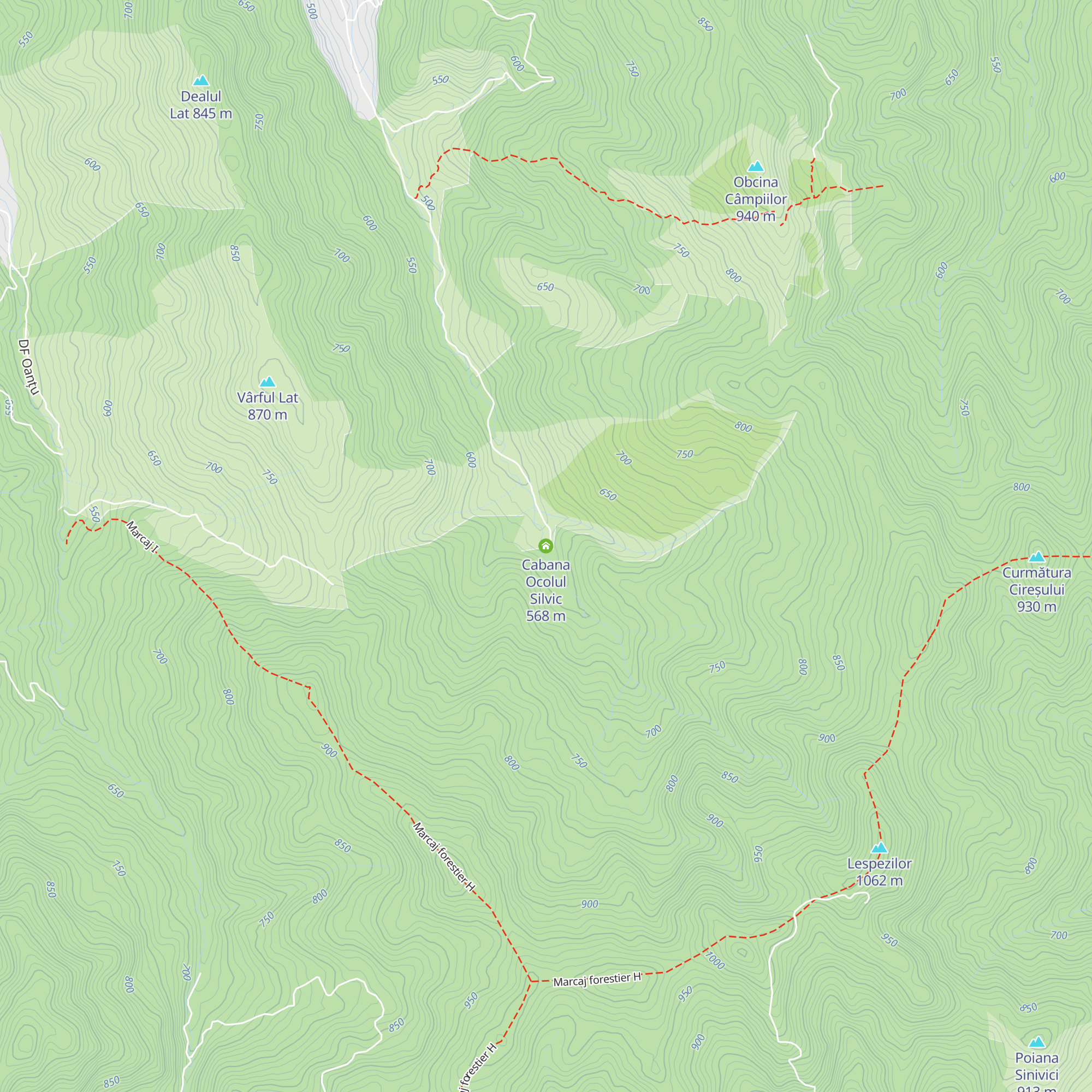 Cabana Ocolul Silvic map