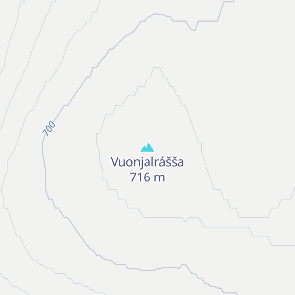 Map of Vuonjalrášša