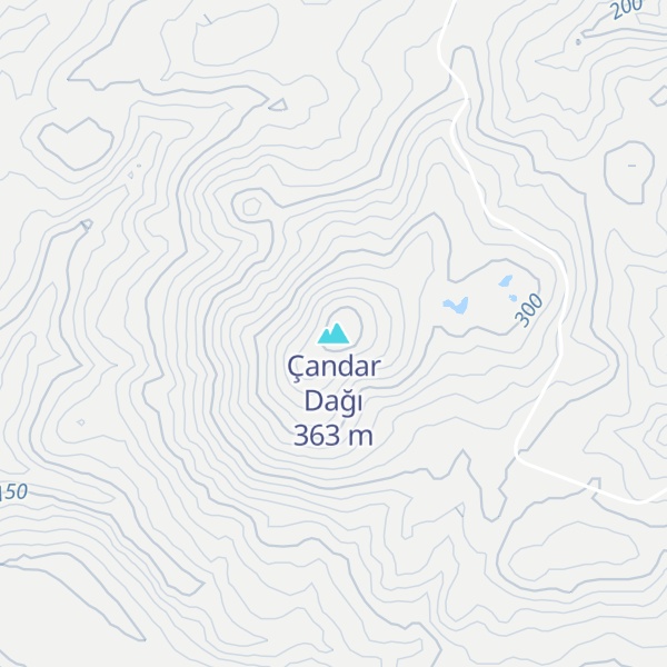 Map of Çandar Dağı
