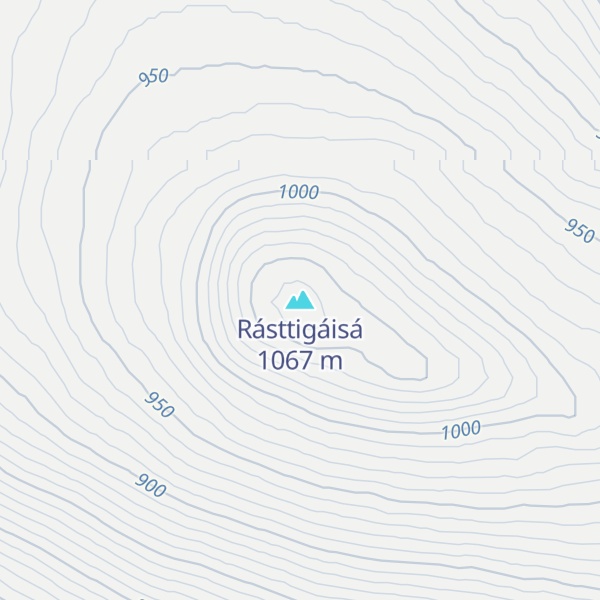 Map of Rásttigáisá