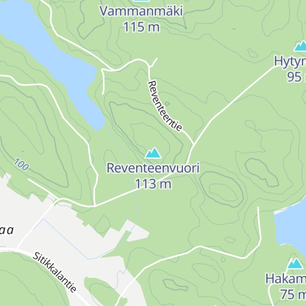 Map of Reventeenvuori